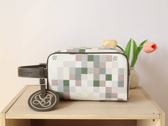 LOCKER DOPP KIT 23 IN KHAKI DAMOFLAGE COATED CANVAS