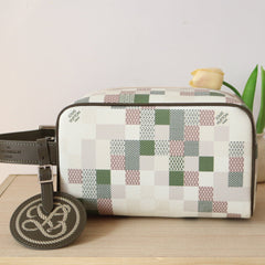 LOCKER DOPP KIT 23 IN KHAKI DAMOFLAGE COATED CANVAS