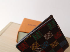 SLENDER WALLET 11 IN COLORFUL DAMIER EBENE CANVAS
