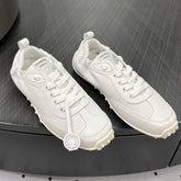 TRAIL SNEAKER IN WHITE CALFSKIN