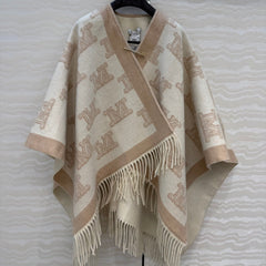 MAX MARA 25S FRINGED KNIT CAPE 167