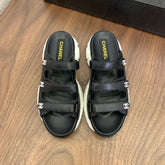 MULES 25S LOGO IN BLACK LAMBSKIN