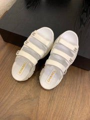 MULES 25S LOGO IN WHITE LAMBSKIN