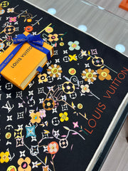 LV SCARF 135 CM IN WOOL MIX SILK 715459