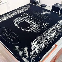 CHANEL 25S SCARF 135 IN CASHMERE SILK 737229