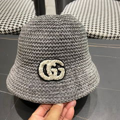 BUCKET HAT IN STEEL GRAY WOOL 389116