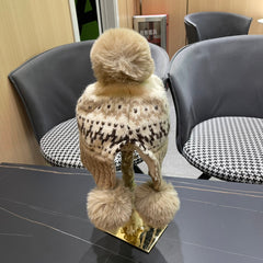 BEANIE HAT IN COLORFUL WOOL 394005