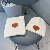 SET SCARF AND HAT IN WHITE WOOL 414795