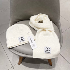 SET BEANIE HAT AND SCARF WHITE 427885