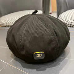 BERET HAT IN BLACK CORDUROY 429844