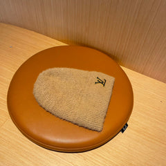 BEANIE HAT IN LIGHT BROWN WOOL 803044