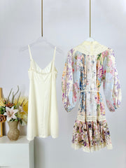 ZIMMERMANN OFF-SHOULDER LACE MINI DRESS 270351