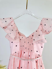 ZIMMERMANN HEART-PRINT KNEE-LENGTH DRESS 270169