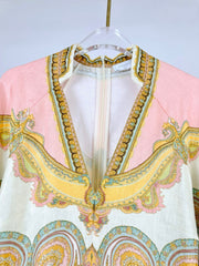 DEEP V-NECK DRESS WITH SIDE SLIT 266468