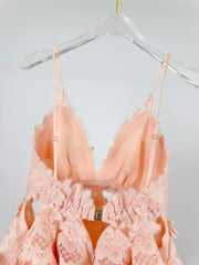 ZIMMERMANN LACE LAYERED MINI DRESS 270382