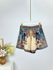 ELASTIC WAIST SILK SHORTS 25S IN HABUTAI SILK 266324