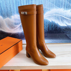 STORY BOOT 7 CM IN BRONZE BROWN LAMBSKIN