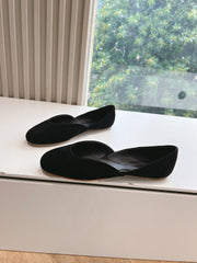 SL GEMMA BALLET FLAT BLACK SUEDE