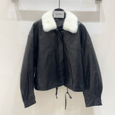 MAX MARA 25S SHEEPSKIN AND MINK FUR COAT 154