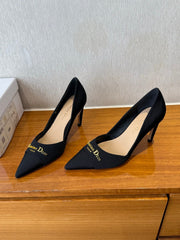 MY DD 25S HIGH HEEL 80MM IN BLACK SATIN