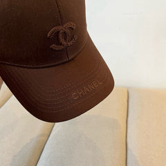 BASEBALL HAT IN DARK CHOCOLATE COTTON 672895
