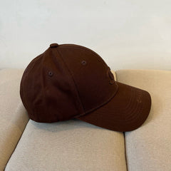 BASEBALL HAT IN DARK CHOCOLATE COTTON 672895