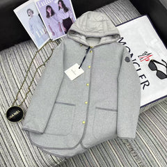 MONCLER 25S REVERSIBLE KNIT JACKET WITH A ROUND NECK 191