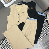 MM TANK TOP AND WIDE LEG PANTS SET 25S IN KATUN 266627