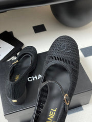 HIGH BALLET MARY JANE 50MM IN BLACK RAFFIA