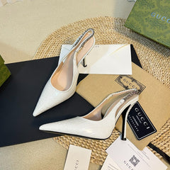 GG Women's High Heels White