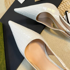 GG Women's High Heels White