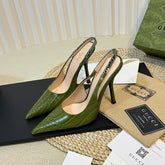 GG Women's High Heels Green Juniper