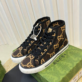 GG Tennis 1977 High Top Sneaker Black Brown Caro