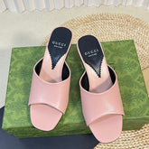 GG Women's Heeled Sandals Pink Pastel