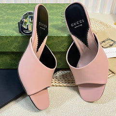 GG Women's Heeled Sandals Pink Pastel