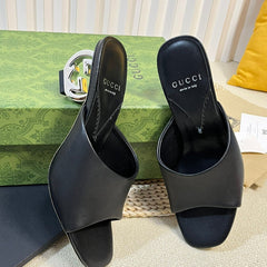 GG Women's Heeled Sandals Black