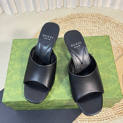 GG Women's Heeled Sandals Black