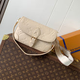 DIANE 23 IN LIGHT BEIGE MONOGRAM EMPREINTE LEATHER