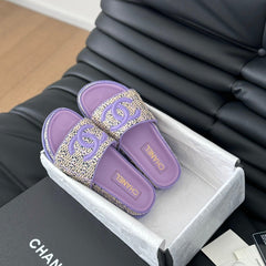 Slippers Sheepskin Heather Purple