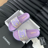 Slippers Sheepskin Heather Purple