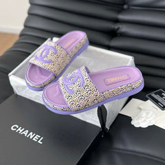 Slippers Sheepskin Heather Purple