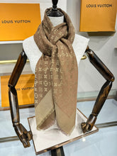 LV SCARF 140 CM IN WOOL MIX SILK 693014