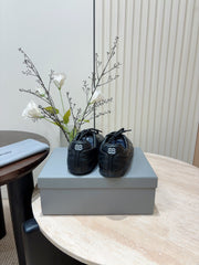 SOCCER SNEAKER IN BLACK QUILTED LAMBSKIN