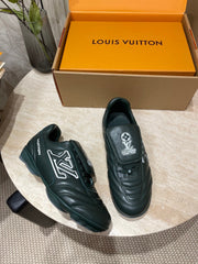 FOOTPRINT SOCCER SNEAKER IN FOREST GREEN CALFSKIN