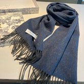 SCARF IN CLASSIC BLUE WOOL AND CASHMERE 398233