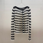 DIOR 25S MARINIERE RUFFLED SWEATER STYLE 174