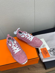 SKATEBOARD SHOES DARK PINK SUEDE