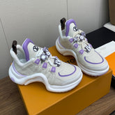 LV ARCHLIGHT SNEAKER BEIGE MIX VIOLET CALFSKIN