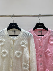 CELINE 25S CROCHET SLEEVE KNIT JACKET 0092