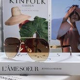 PILOT SUNGLASSES 582591 IN HAVANA METAL BROWN SMOKE LENSES